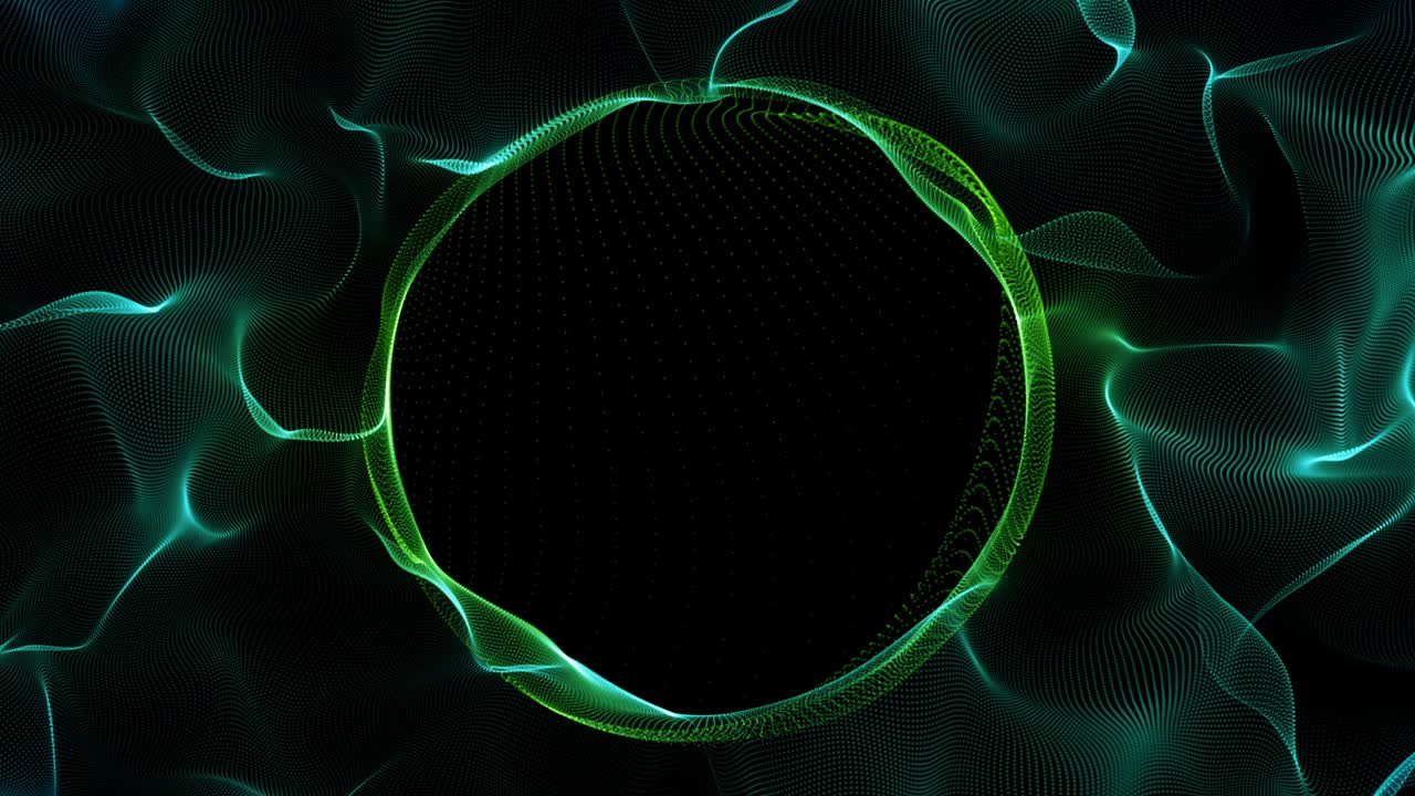 Abstract Sphere particle explosion logo reveal