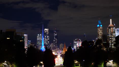 Melbourne-Paranoma-Skyline-Zeitraffer-Bei-Nacht-Melbourne-City-Zeitraffer-Bei-Nacht