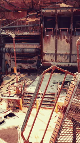 rusty industrial interior