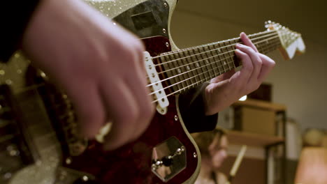 musical group in a studio