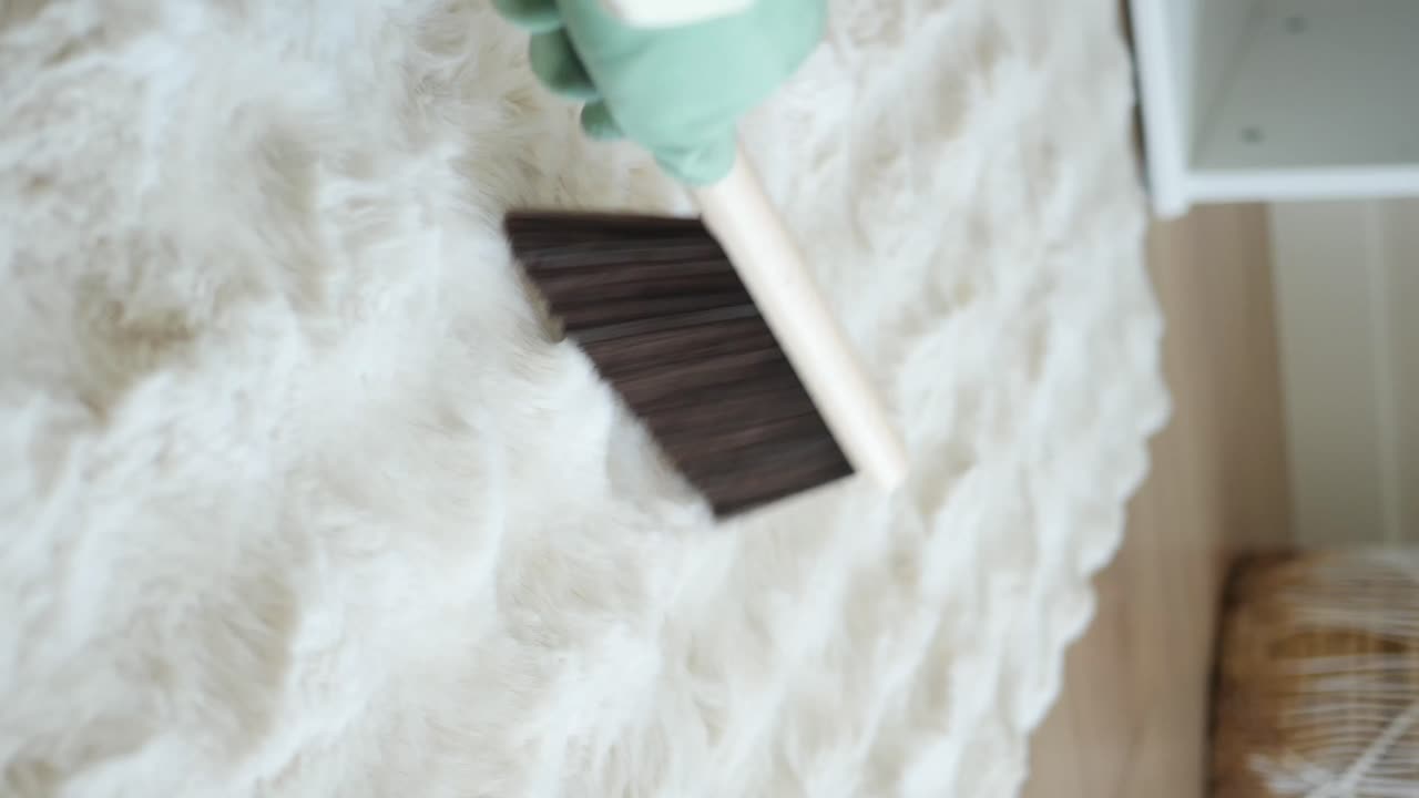 limpieza de una alfombra