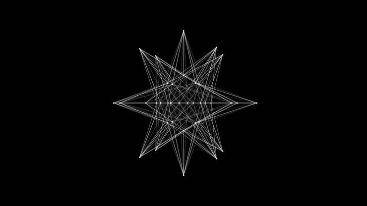 Abstract Star Geometric Design