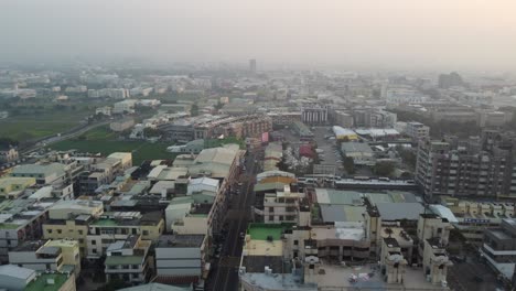 從空中看到泰<unk> (taichung) 的景色