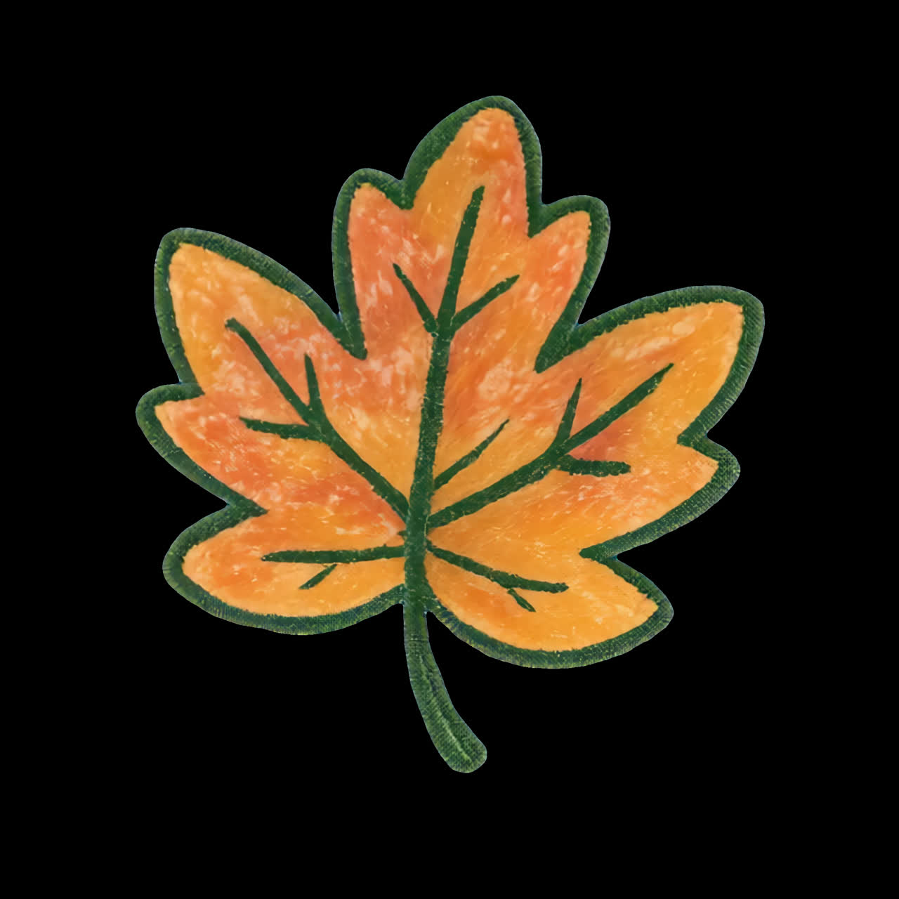 Illustration of an autumn leaf