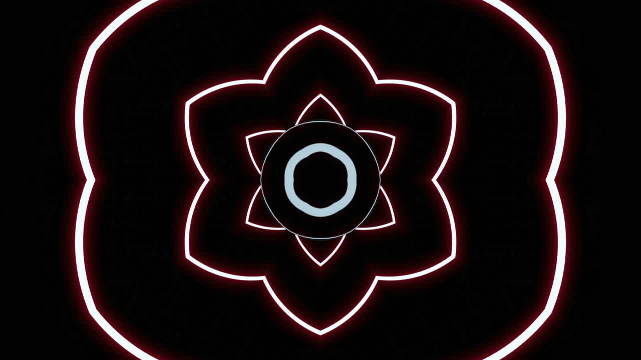 patrón geométrico abstracto de neón