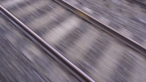 The-line-next-to-the-fast-moving-train