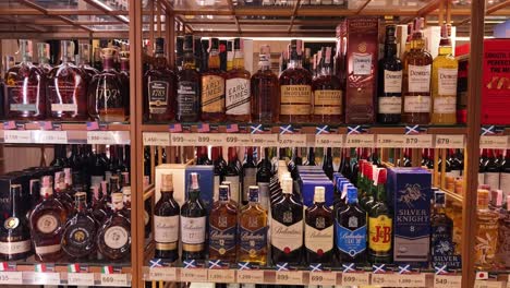 liquor store display