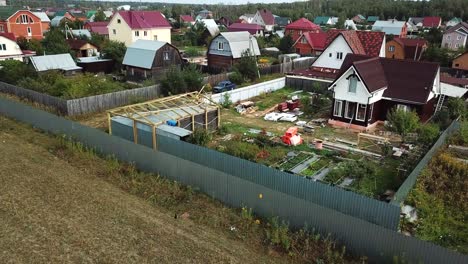 suburban development aerial view