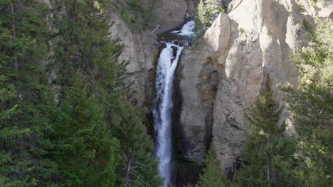 Slow-Motion-Shot-of-Tower-Falls-in-Yellowstone