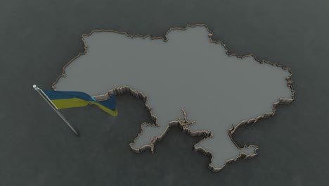 ukraine map background 4k