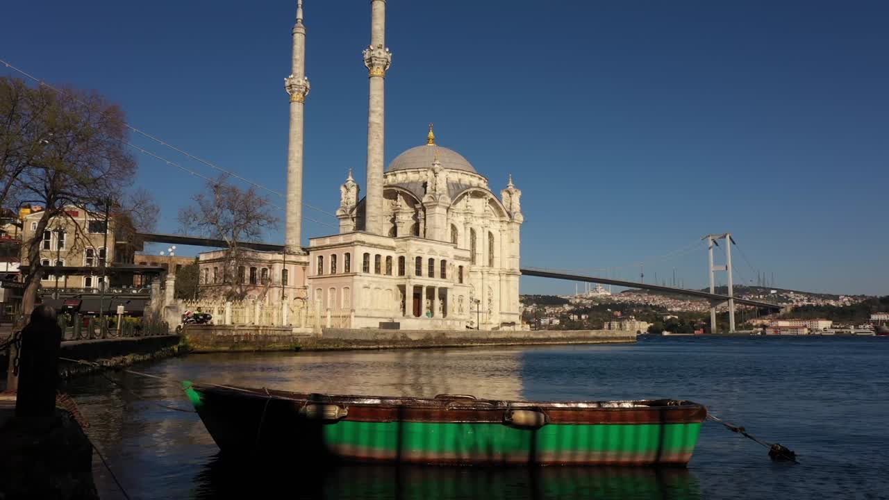 ortakoycamii, imágenes de aviones no tripulados de estambul