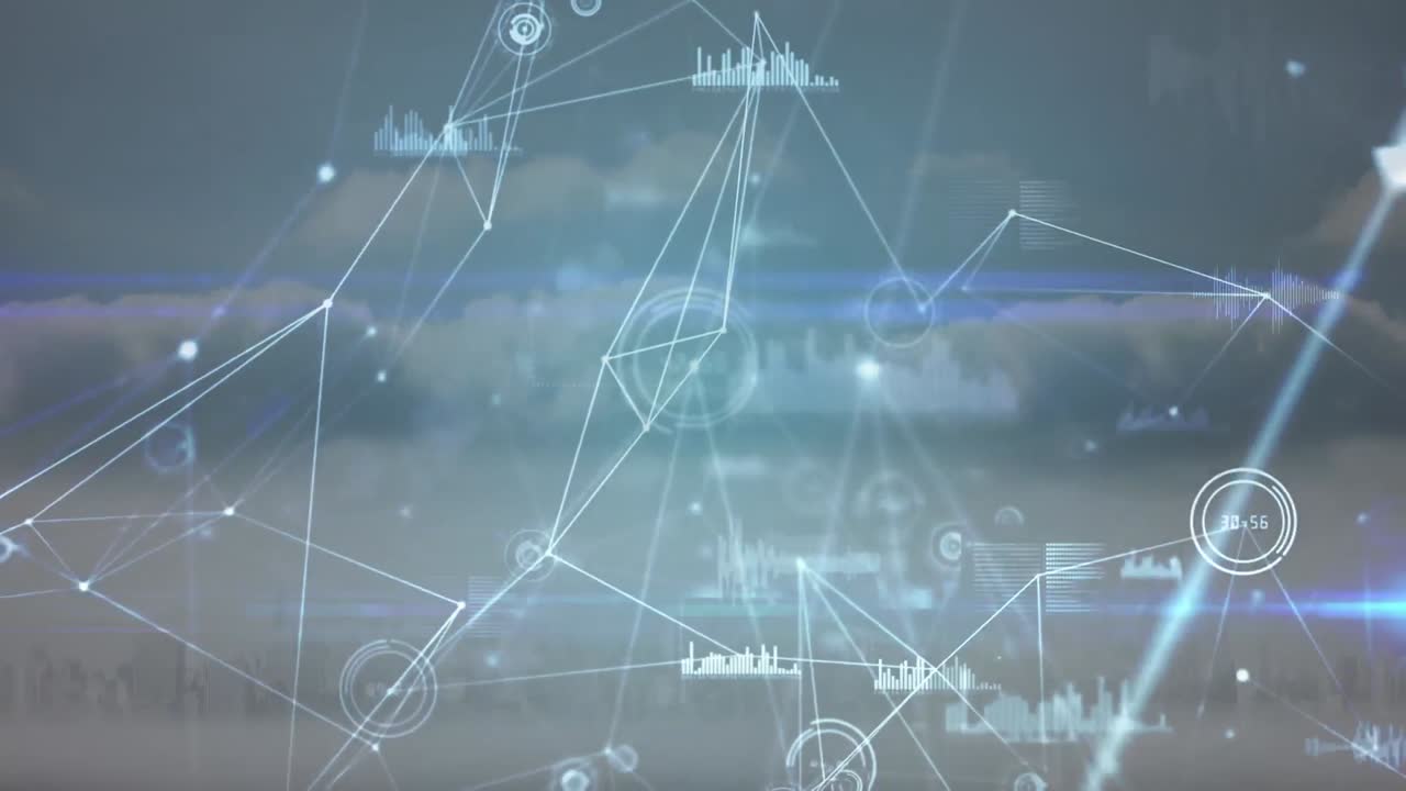 데이터 처리의 애니메이션, 풍경에 대한 연결 네트워크