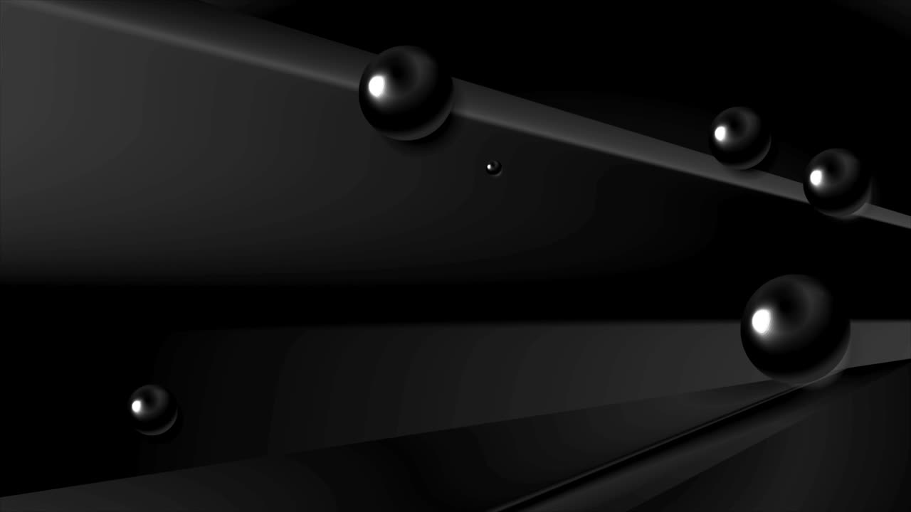 черный абстрактный геометрический фон с глянцевыми кругами