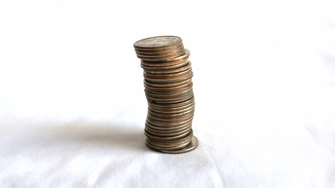 pila de moneda estadounidense