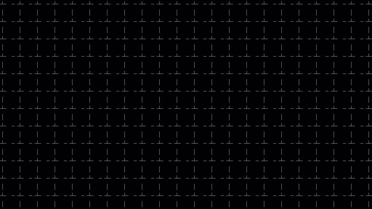 Animated Grid of Dashed Lines on Black Background