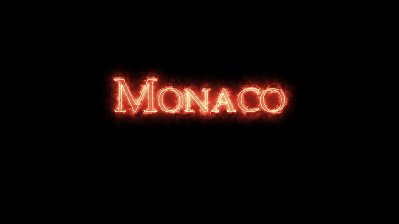 mónaco escrito con fuego.