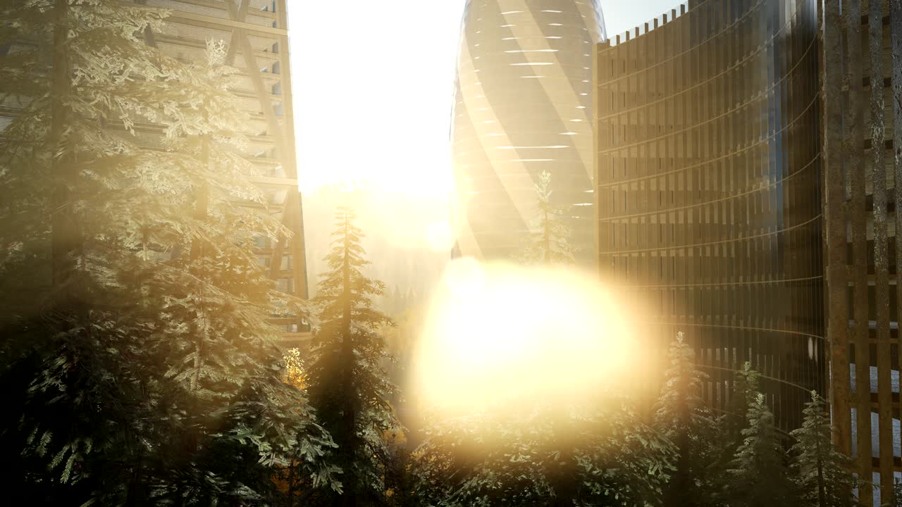 일몰 시 런던 스카이라인