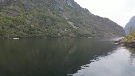 General shot of the narrow fjords in Norway