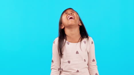 crying, sad and child on a green screen