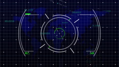 animación del escaneo del alcance y el procesamiento de datos