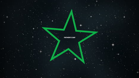 texto de animación día del padre sobre fondo de moda y club con estrella brillante
