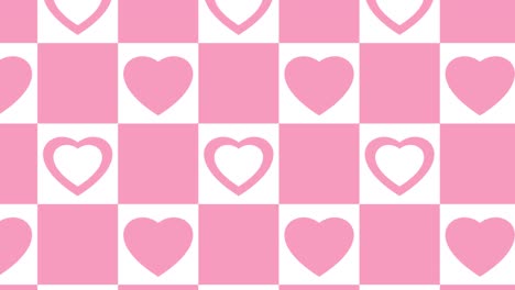 heart tile looping animated background. 1080p.mp4
