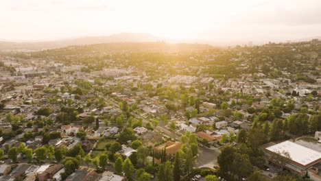 drone of suburban residential houses near pasadena and glendale in los angeles