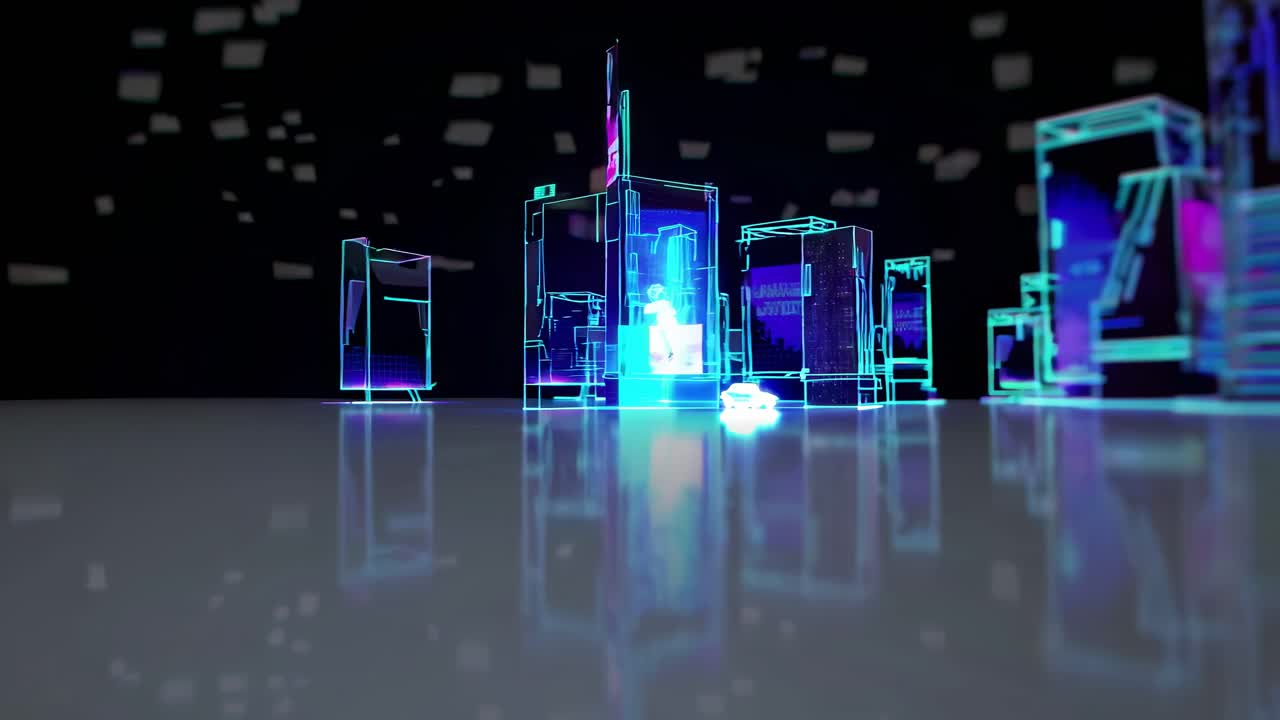 Neon Cyberpunk Cityscape