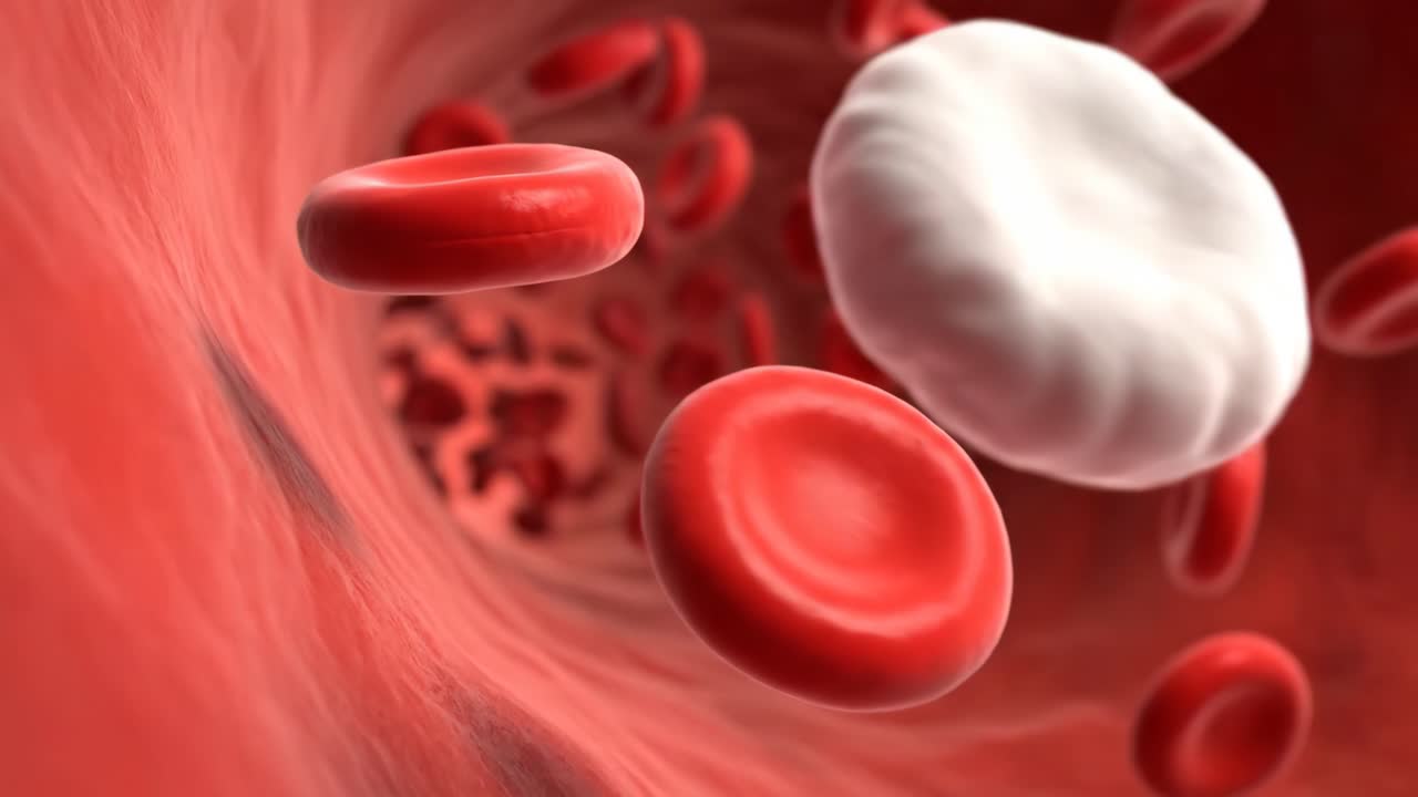 Red and White Blood Cells in the Bloodstream