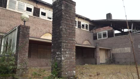 abandoned brick building exterior