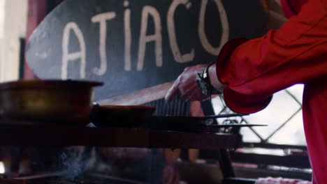 cook working in the restaurant