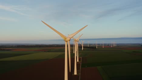 wind farm in a rural landscape