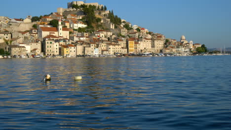 Horizonte-De-La-Ciudad-De-Sibenik-En-Croacia