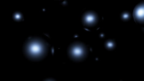 esferas brillantes abstractas