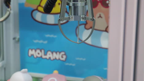 cute kawaii animal plush toys in claw machine