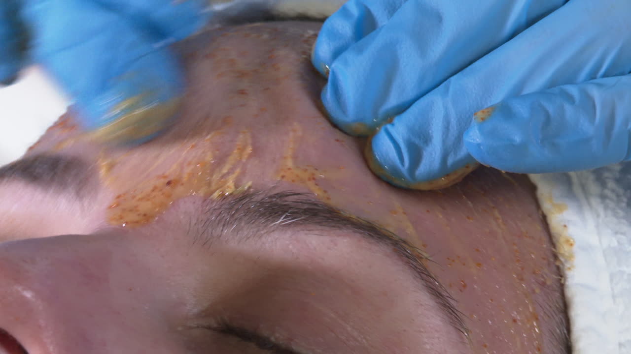 Facial Treatment with Mask Application