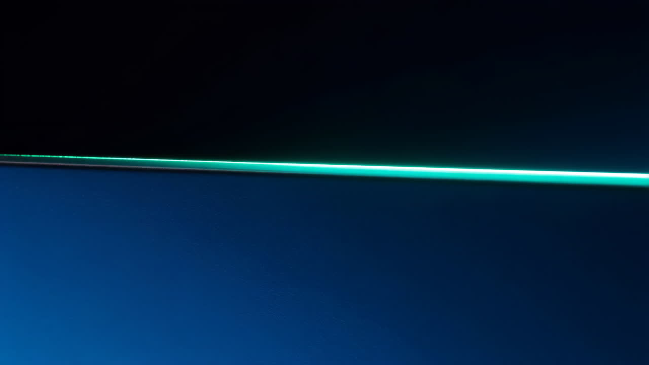 Abstract blue and green light