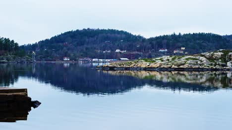 quiet coastal fjord in havstensfjorden near ljungskile, bohuslan, sweden