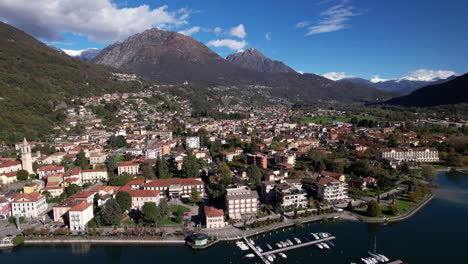 a serene perspective of como lake and the charming italian cityscape