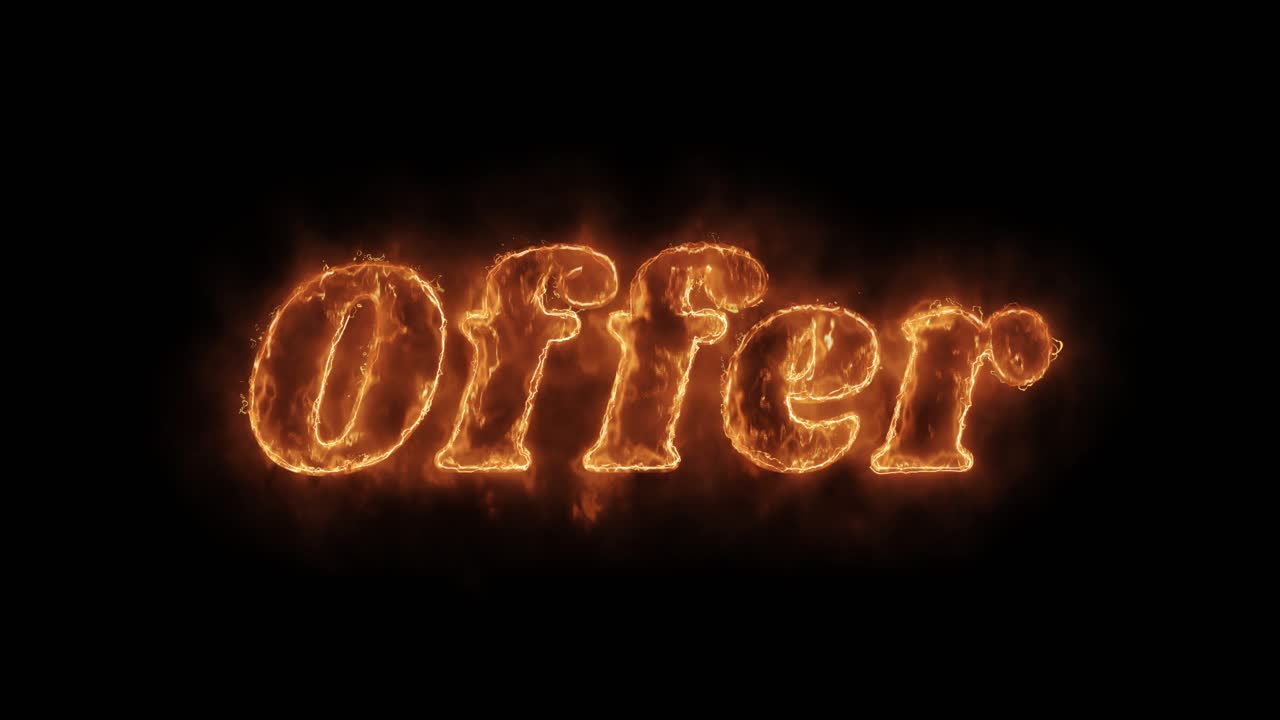 Burning Offer Text
