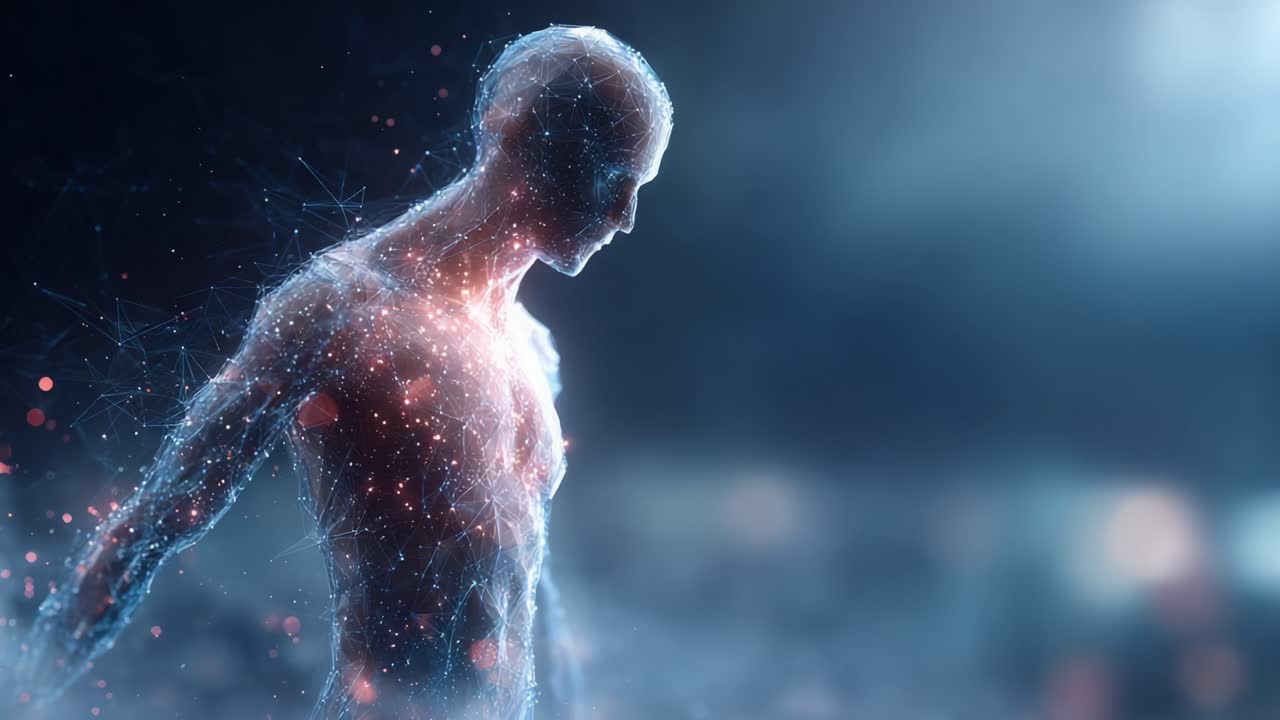 Aetherial Transformation: A Visual Journey Through the Ethereal Essence of a Digital Being Evolving in a Nebulous Landscape of Light and Energy