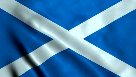 bandera de escocia con un bucle sin costuras de 4k