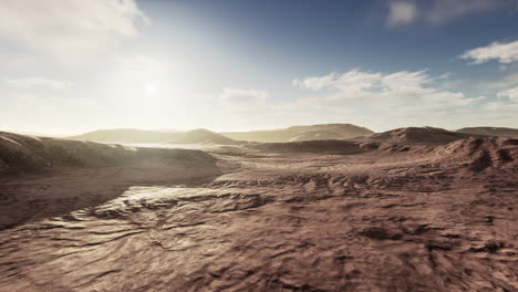 Panorama-of-red-dunes-and-mountains