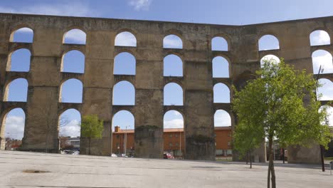 amoreira aqueduct of elvas in alentejo, portugal