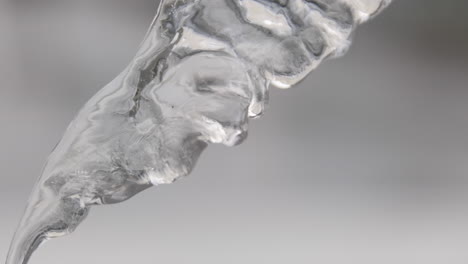 close-up of an icicle