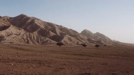 the wonderful desert mountains in sharjah mleiha united arab emirates during daytime - wide shot