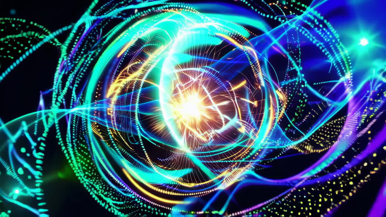 Abstract Colorful Light and Particle Effects