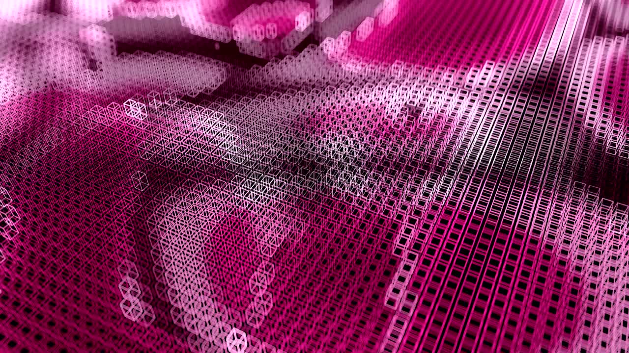 데이터 흐름의 4k 추상 시각화