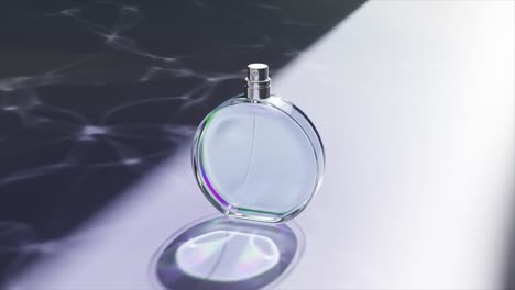 elegante modelo de botella de perfume transparente