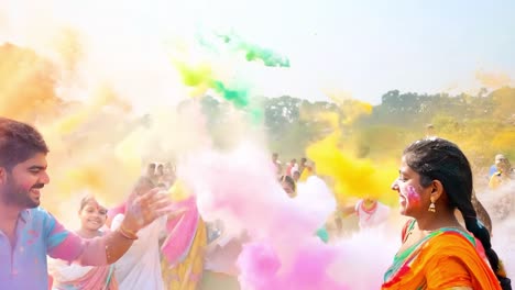 célébration du holi